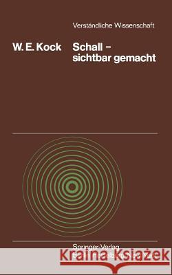 Schall -- Sichtbar Gemacht Bohnen, H. -D 9783540066293 Springer-Verlag
