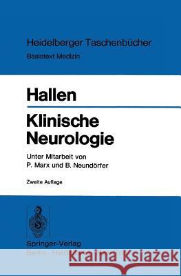 Klinische Neurologie O. Hallen 9783540073451