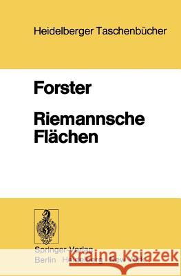 Riemannsche Flächen O. Forster 9783540080343 Springer