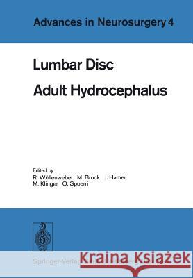 Lumbar Disc Adult Hydrocephalus: Proceedings of the 27th Annual Meeting of the Deutsche Gesellschaft Für Neurochirurgie, Berlin, September 12-15, 1976 Wüllenweber, R. 9783540081005 Not Avail