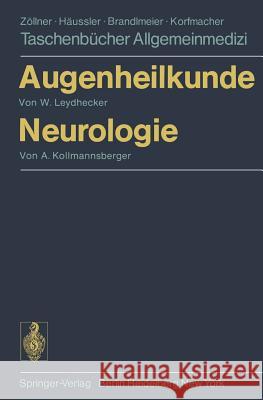 Augenheilkunde Neurologie Leydhecker, Wolfgang 9783540085140 Springer