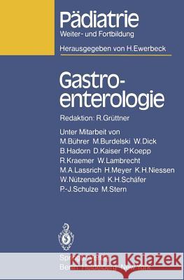 Gastroenterologie R. Gra1/4ttner 9783540100874 Springer