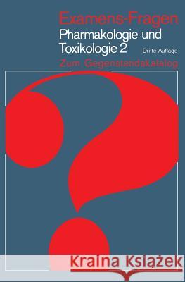 Pharmakologie Und Toxikologie: Zum Gegenstandskatalog Bader, Hermann 9783540103097 Not Avail