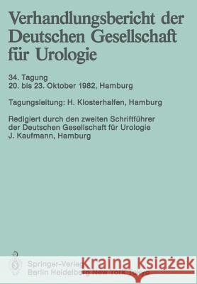 20. Bis 23. Oktober 1982, Hamburg Kaufmann, J. 9783540124764 Springer