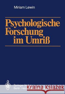 Psychologische Forschung Im Umriß Sepeur, N. W. 9783540161936 Springer