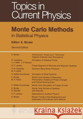 Monte Carlo Methods in Statistical Physics Kurt Binder 9783540165149 Not Avail