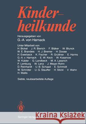 Kinderheilkunde Gustav-Adolf V. Harnack 9783540170365