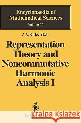 Representation Theory and Noncommutative Harmonic Analysis I: Fundamental Concepts. Representations of Virasoro and Affine Algebras Kirillov, A. a. 9783540186984