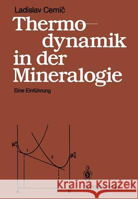 Thermodynamik in Der Mineralogie: Eine Einführung Cemic, Ladislav 9783540187172 Springer