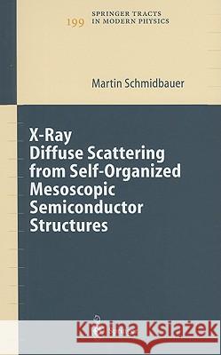 X-Ray Diffuse Scattering from Self-Organized Mesoscopic Semiconductor Structures Martin Schmidbauer 9783540201793 Springer-Verlag Berlin and Heidelberg GmbH & 