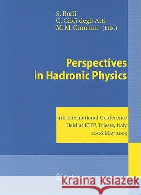 Perspectives in Hadronic Physics: 4th International Conference Held at ICTP, Trieste, Italy, 12-16 May 2003 Boffi, Sigfrido 9783540210641