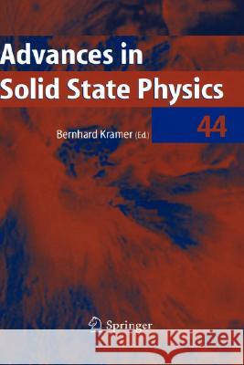 Advances in Solid State Physics B. Kramer Bernhard Kramer 9783540211488