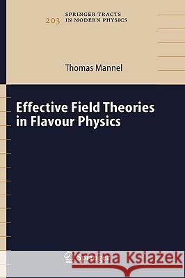 Effective Field Theories in Flavour Physics Thomas Mannel 9783540219316 Springer-Verlag Berlin and Heidelberg GmbH & 