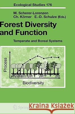 Forest Diversity and Function: Temperate and Boreal Systems Scherer-Lorenzen, Michael 9783540221913 Springer