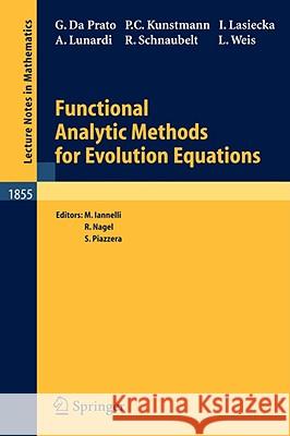 Functional Analytic Methods for Evolution Equations Giuseppe D Peer Christian Kunstmann Irena Lasiecka 9783540230304 Springer