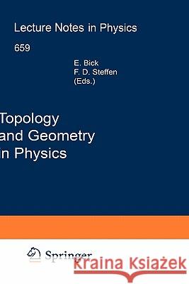 Topology and Geometry in Physics Eike Bick Frank D. Steffen 9783540231257 Springer