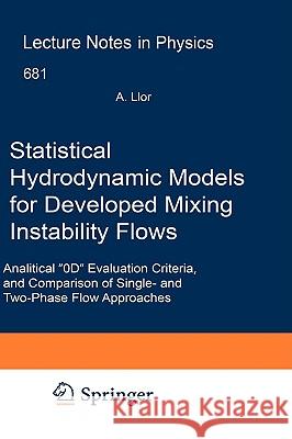 Statistical Hydrodynamic Models for Developed Mixing Instability Flows: Analytical 