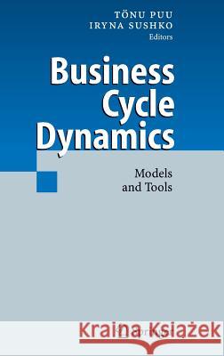 Business Cycle Dynamics: Models and Tools Sushko, Iryna 9783540321675 Springer