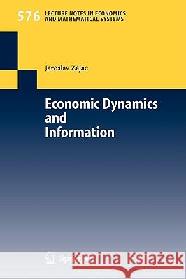 Economic Dynamics and Information Jaroslav Zajac 9783540326946 Not Avail