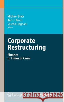 Corporate Restructuring: Finance in Times of Crisis Blatz, Michael 9783540330745