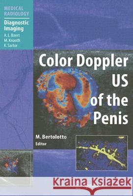 Color Doppler US of the Penis Baert, A. L. 9783540366768