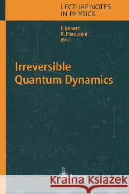 Irreversible Quantum Dynamics Fabio Benatti, Roberto Floreanini 9783540402237 Springer-Verlag Berlin and Heidelberg GmbH & 