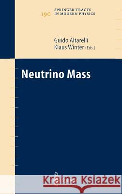 Neutrino Mass Guido Altarelli Klaus Winter Guido Altarelli 9783540403289