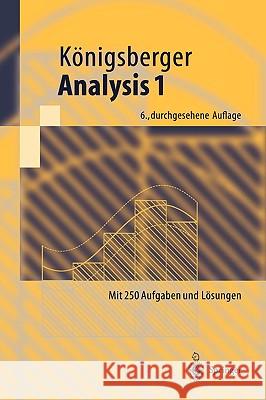 Analysis 1 Königsberger, Konrad 9783540403715 Springer