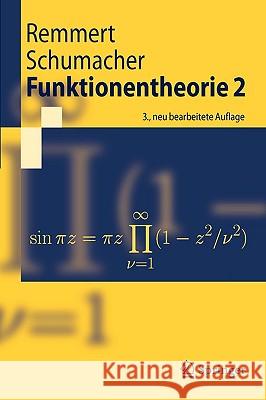 Funktionentheorie 2 Reinhold Remmert Georg Schumacher 9783540404323 Springer