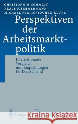 Perspektiven der Arbeitsmarktpolitik: Internationaler Vergleich und Empfehlungen für Deutschland C.M. Schmidt, K.F. Zimmermann, M. Fertig, J. Kluve 9783540421597 Springer-Verlag Berlin and Heidelberg GmbH & 