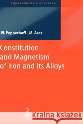 Constitution and Magnetism of Iron and Its Alloys Pepperhoff, Werner 9783540424338 Springer