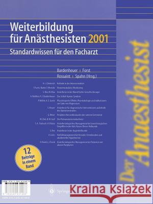 Der Anaesthesist Weiterbildung Für Anästhesisten 1997: Ihre Basis Für Die Facharztprüfung Bardenheuer, H. J. 9783540431466 Not Avail