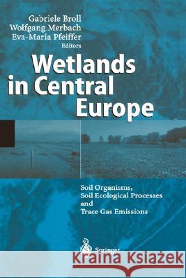 Wetlands in Central Europe: Soil Organisms, Soil Ecological Processes and Trace Gas Emissions Broll, Gabriele 9783540434740 Springer