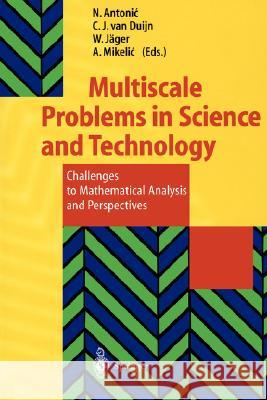 Multiscale Problems in Science and Technology: Challenges to Mathematical Analysis and Perspectives Antonic, Nenad 9783540435846 Springer