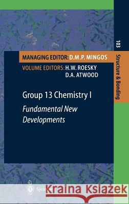Group 13 Chemistry I: Fundamental New Developments Roesky, H. W. 9783540436157 Springer
