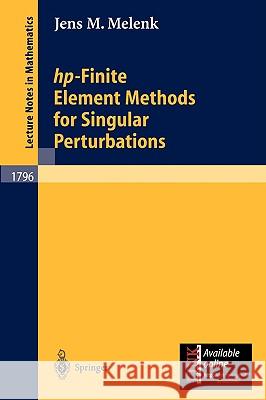 Hp-Finite Element Methods for Singular Perturbations Melenk, Jens M. 9783540442011 Springer