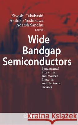 Wide Bandgap Semiconductors: Fundamental Properties and Modern Photonic and Electronic Devices Takahashi, Kiyoshi 9783540472346