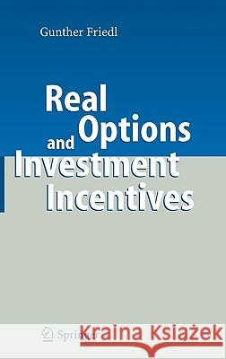 Real Options and Investment Incentives Gunther Friedl 9783540482666 Springer