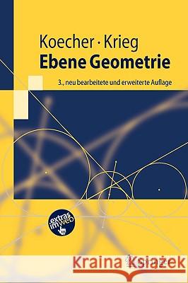 Ebene Geometrie Max Koecher Aloys Krieg 9783540493273 Springer