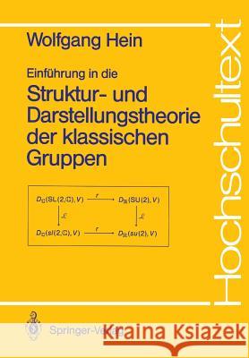 Einführung in Die Struktur- Und Darstellungstheorie Der Klassischen Gruppen Hein, Wolfgang 9783540506171