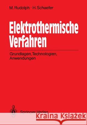 Elektrothermische Verfahren: Grundlagen, Technologien, Anwendungen Rudolph, Manfred 9783540510642 Not Avail