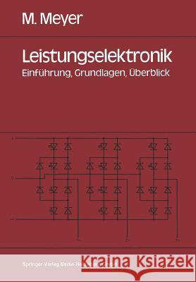 Leistungselektronik: Einführung. Grundlagen. Überblick Meyer, Manfred 9783540524601 Not Avail