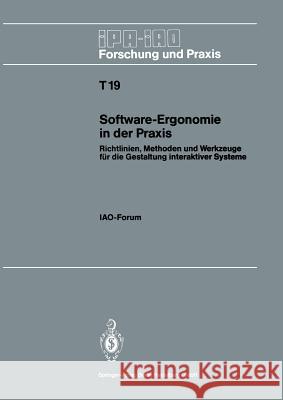 Software-Ergonomie in Der Praxis: Richtlinien, Methoden Und Werkzeuge Für Die Gestaltung Interaktiver Systeme Bullinger, Hans-Jörg 9783540531418