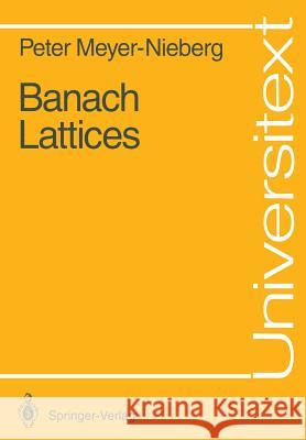 Banach Lattices Peter Meyer-Nieberg 9783540542018 Springer-Verlag
