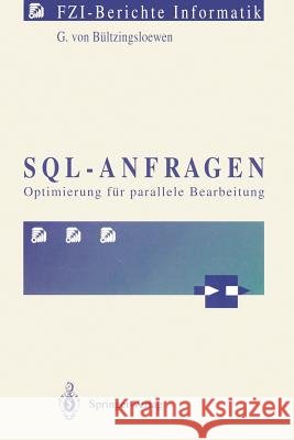 Sql-Anfragen: Optimierung Für Parallele Bearbeitung Bültzingsloewen, Günter V. 9783540542520 Springer-Verlag