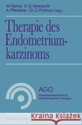 Therapie Des Endometriumkarzinoms Kleine, Werner 9783540545712 Not Avail