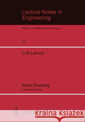 Wave Breaking: A Numerical Study Lemos, Carlos M. 9783540549420 Springer