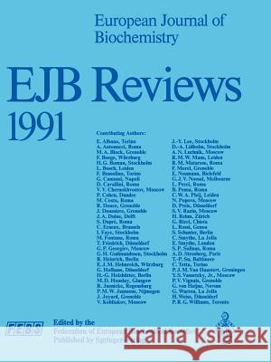 Ejb Reviews 1991 Christen, P. 9783540550129 Not Avail