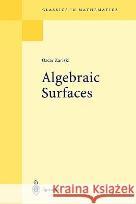 Algebraic Surfaces Oscar Zariski O. Zariski 9783540586586
