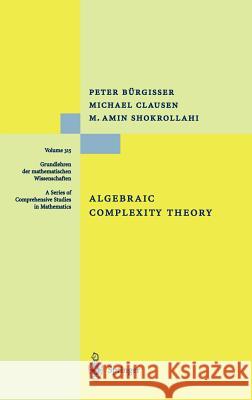 Algebraic Complexity Theory Peter Burgisser Peter B]rgisser Michael Clausen 9783540605829